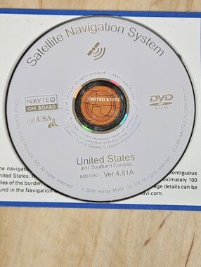 Honda Odyssey Pilot Navigation DVD USA Map Ver 4.81A 2006-2010 OEM